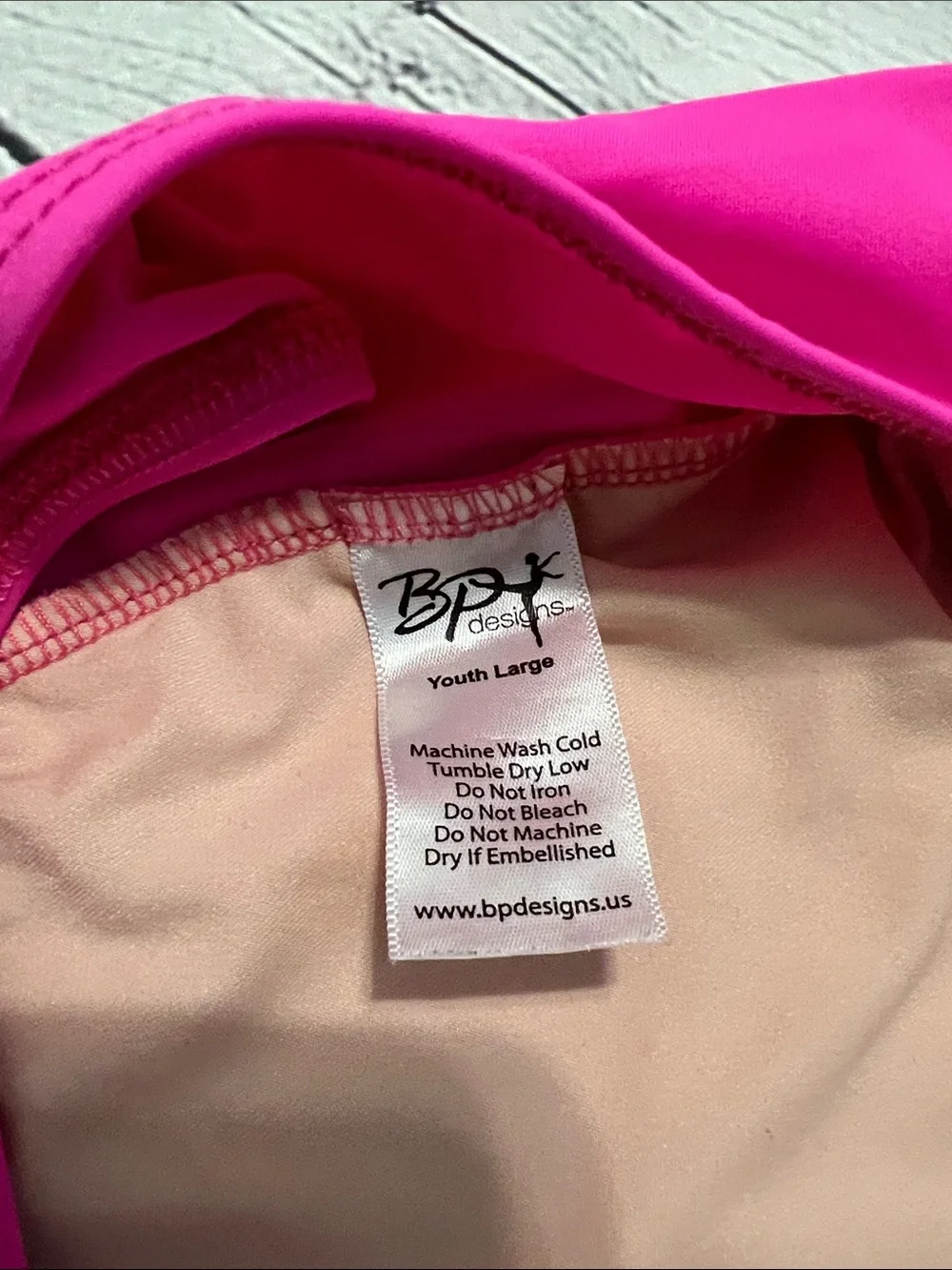 BP Designs Colorblock Leotard Hot Pink & Bright Orange